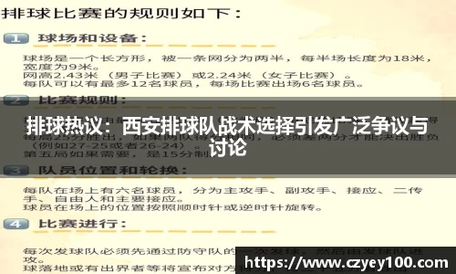 排球热议：西安排球队战术选择引发广泛争议与讨论