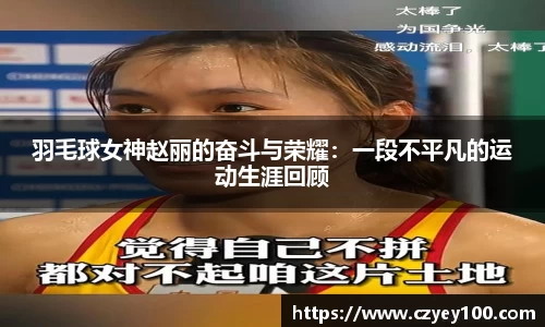 羽毛球女神赵丽的奋斗与荣耀：一段不平凡的运动生涯回顾